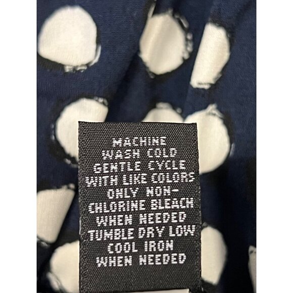 Alfani Women XL Extra Large Blue White Polka Dot Sleeveless Top Blouse NWT New - Picture 10 of 10